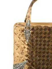Bottega Veneta Intrecciato Silver Hardware Top Handle Satchel Bag