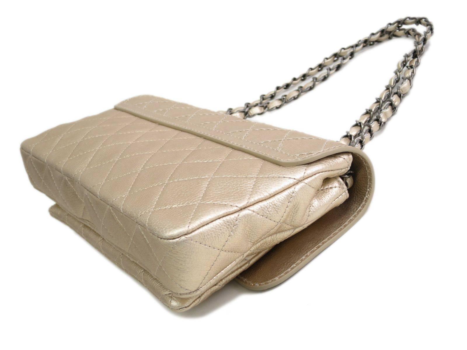 chanel champagne gold bag