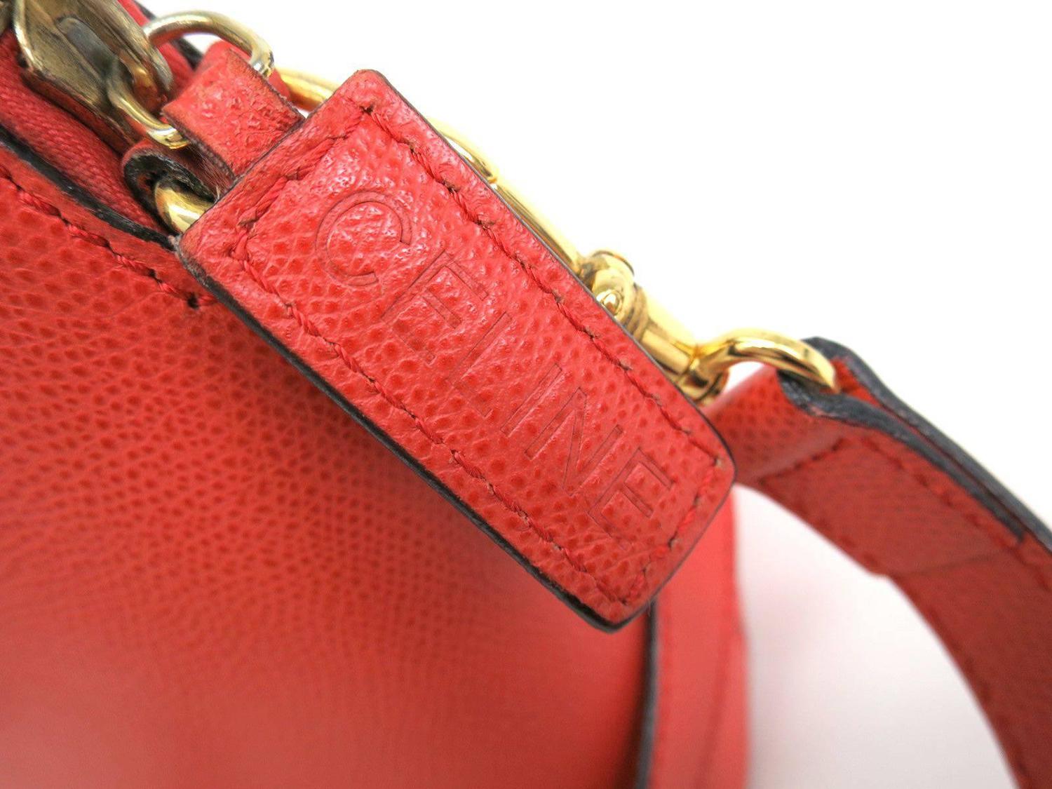 buy original celine bags online - Celine Orange Leather Gold Hardware Alma Style Top Handle Satchel ...