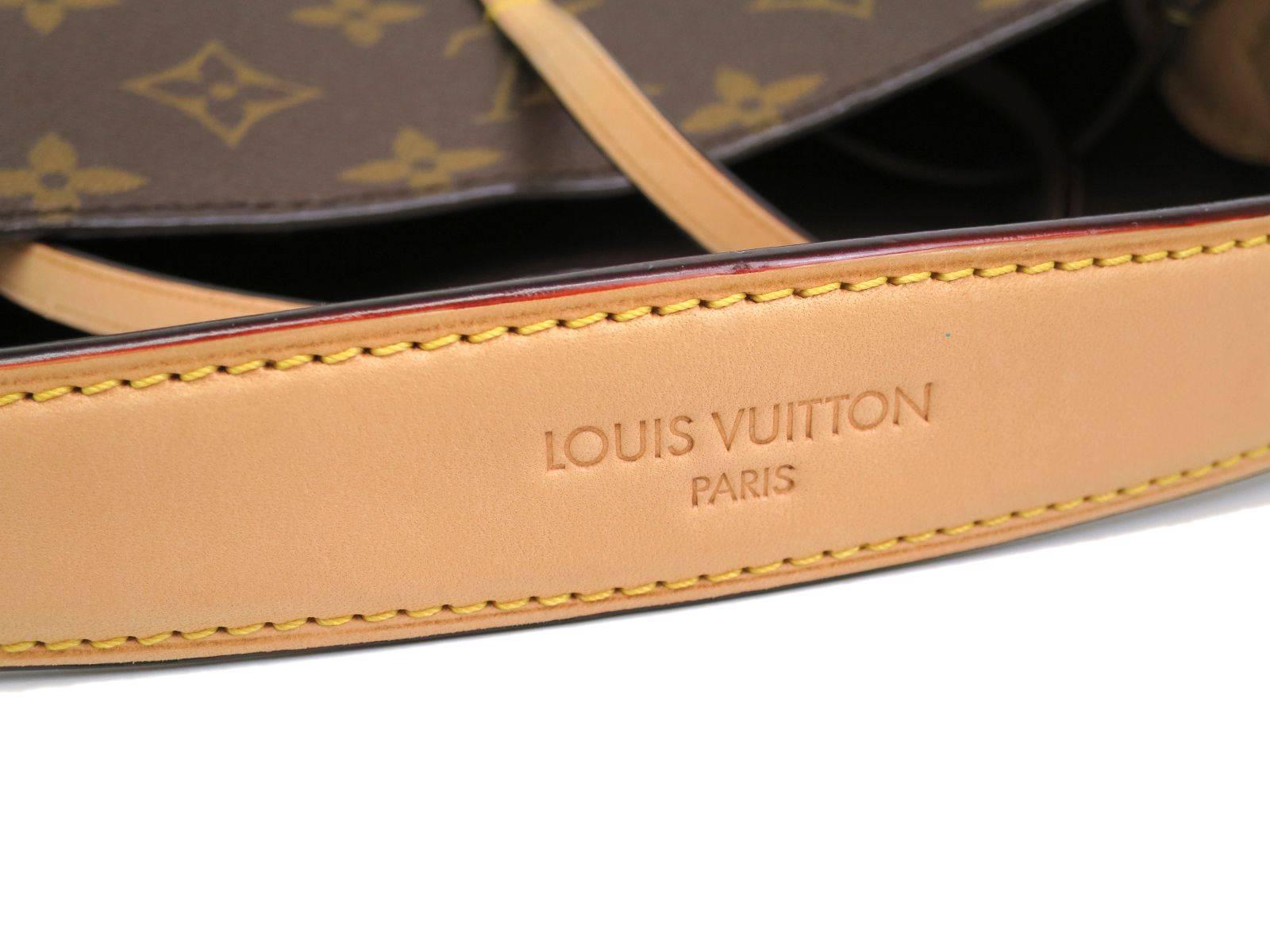Louis Vuitton Monogram Canvas NN14 PM Drawstring Bucket Shoulder Bag In Excellent Condition In Chicago, IL