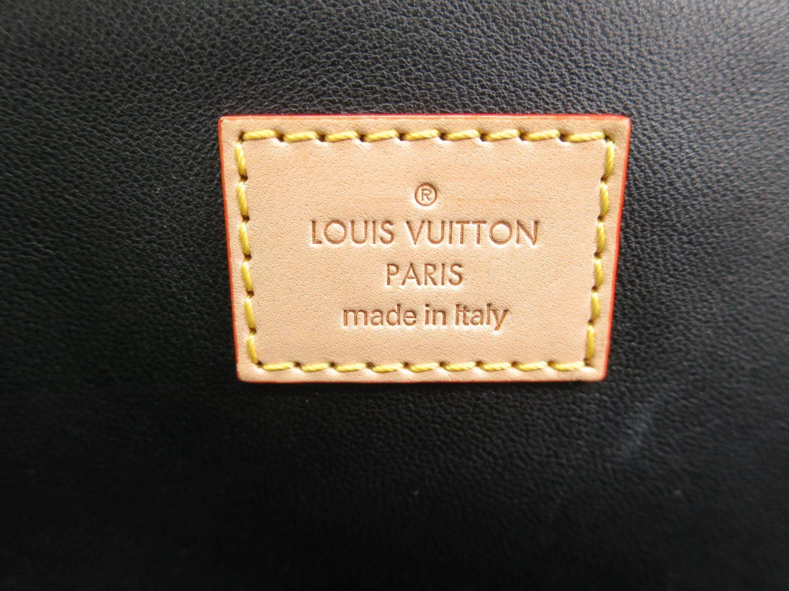 Louis Vuitton Malletage Doc PM Black Leather Top Handle Crossbody Shoulder Ba 2