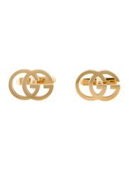 Gucci GG Logo 18kt Yellow Gold Cufflinks