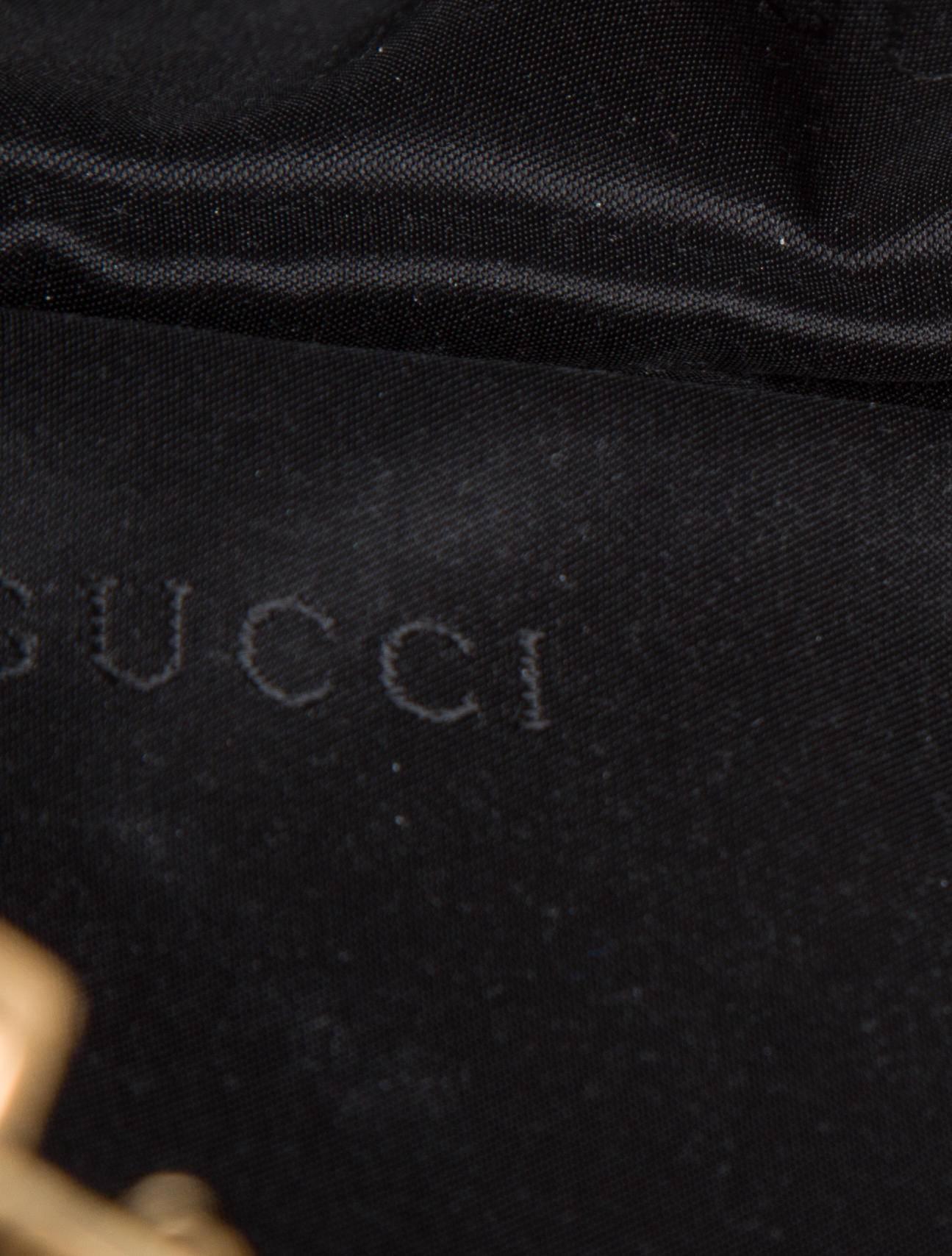 Women's Gucci Tom Ford Monogram Canvas GG Gold Dragon Chain Shoulder Bag