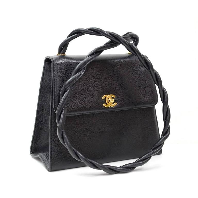 Chanel Gold Leather Kisslock Evening Small Party 2 in 1 Flap Shoulder Bag  in Box For Sale at 1stDibs