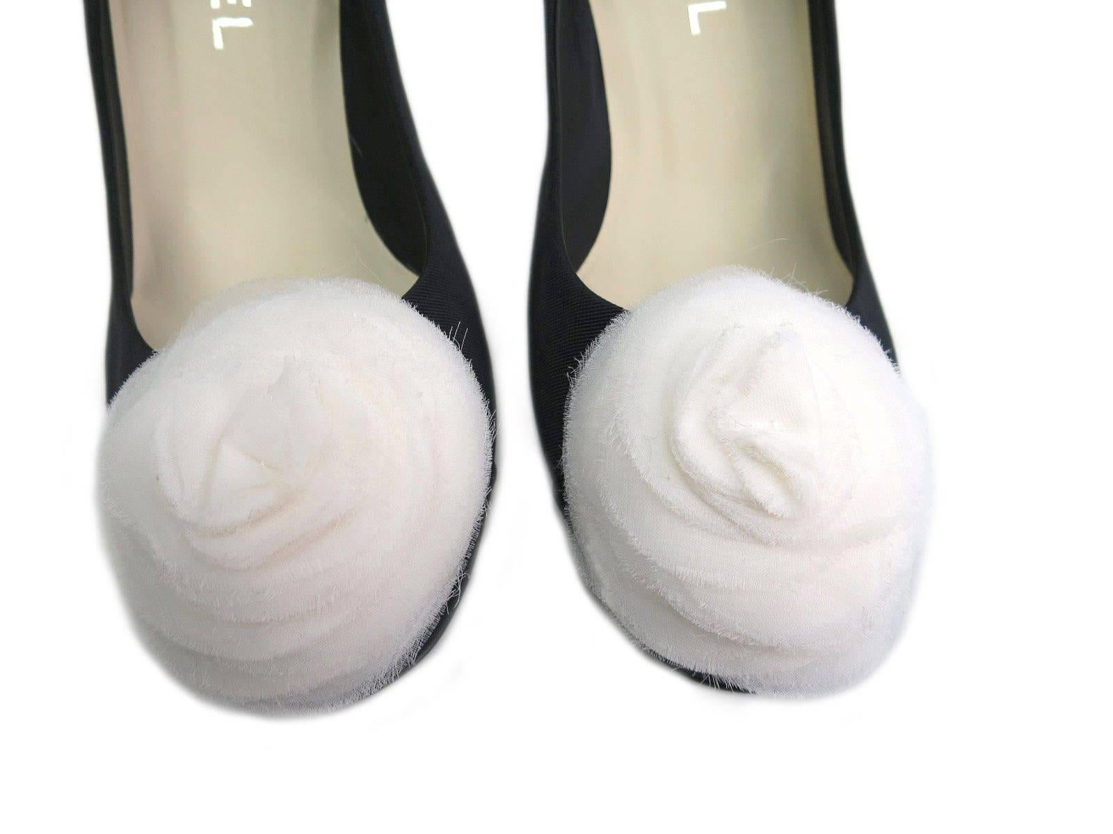 chanel white pumps