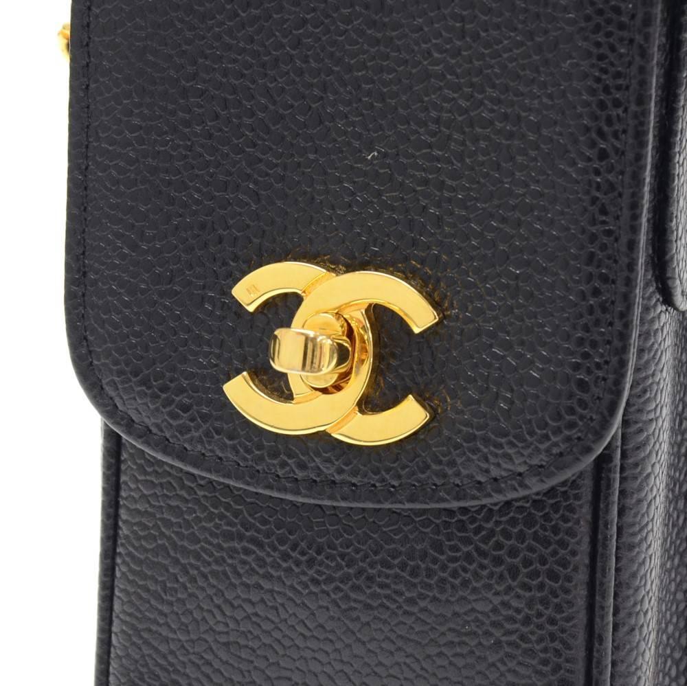 CURATOR'S NOTES

Chic, smart and stylish, this RARE caviar leather mini Chanel shoulder bag is the perfect accessory for everything you'll need at your fingertips!  From make up, and keys to credit cards and your iPhone, say hello to your new