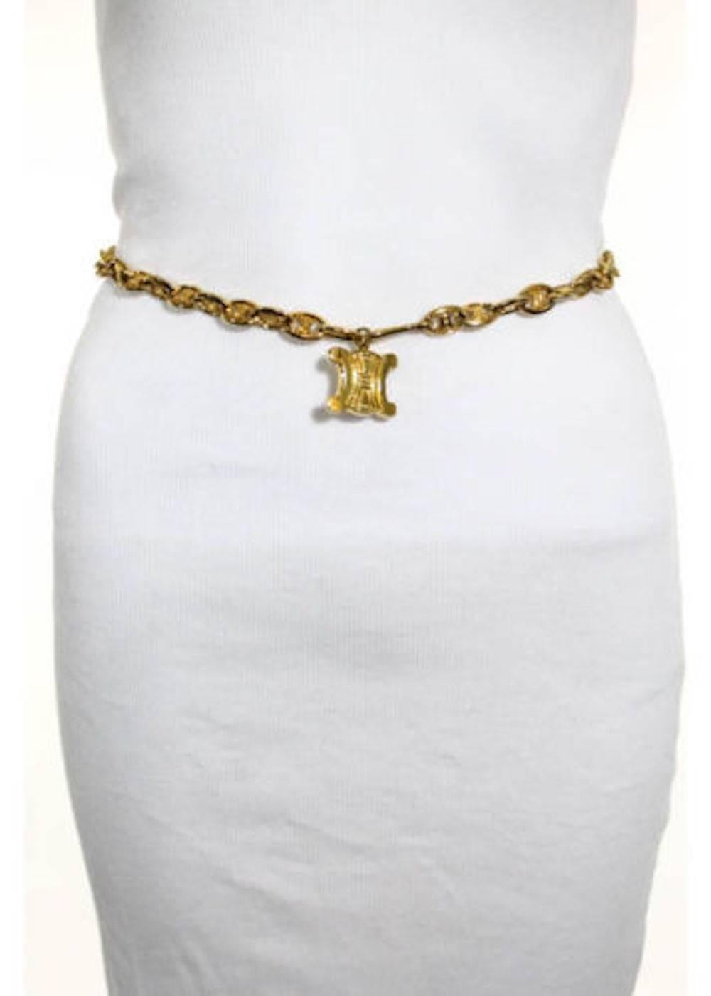 celine chain belt