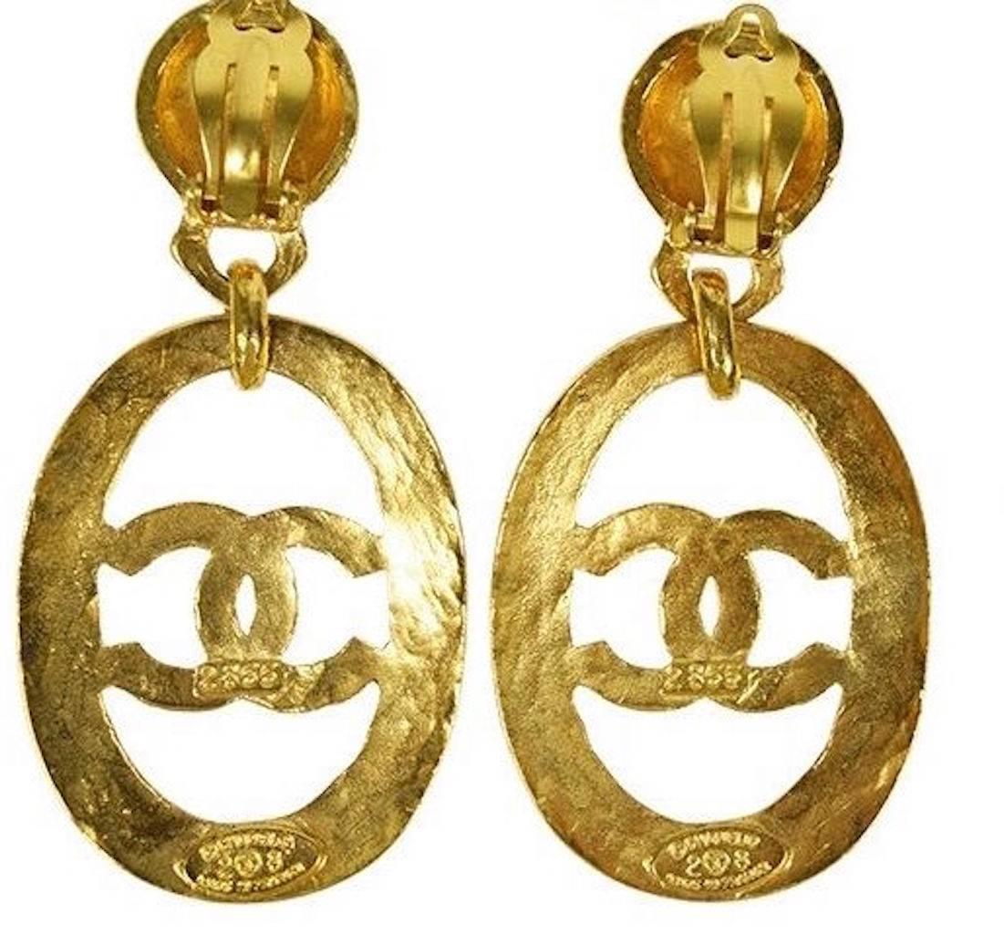 large chanel earrings