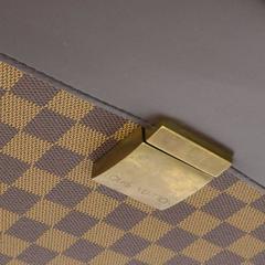 Louis Vuitton SOLD OUT Two Tone Brown Canvas Gold Men's Attache Briefcase Bag