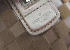 Louis Vuitton Limited Edition Brown Damier Fabric Leather Top Handle Satchel Bag