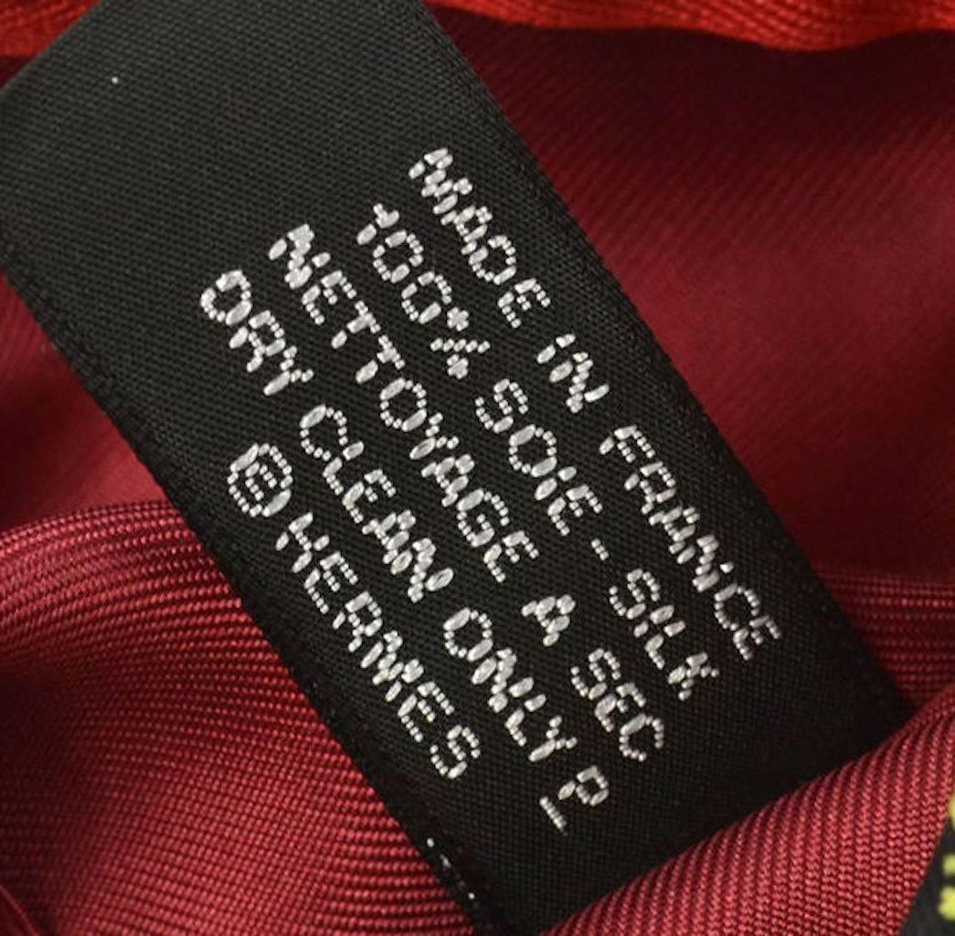 Hermes Rare Multi Color Silk Cosmetic Pouch Wristlet Baguette Clutch Bag 4