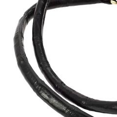 Gucci Rare Ltd Edition Black Animal Skin Gold Horsebit Top Handle Satchel Bag