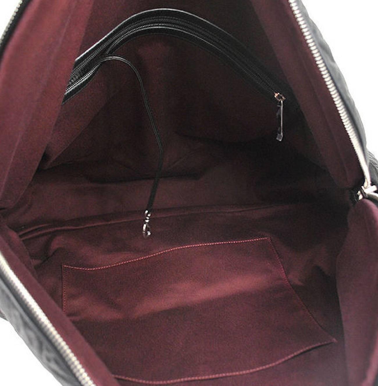 Chanel Black Large Unisex Weekender CarryAll Travel Shoulder Bag W. Accessories 2