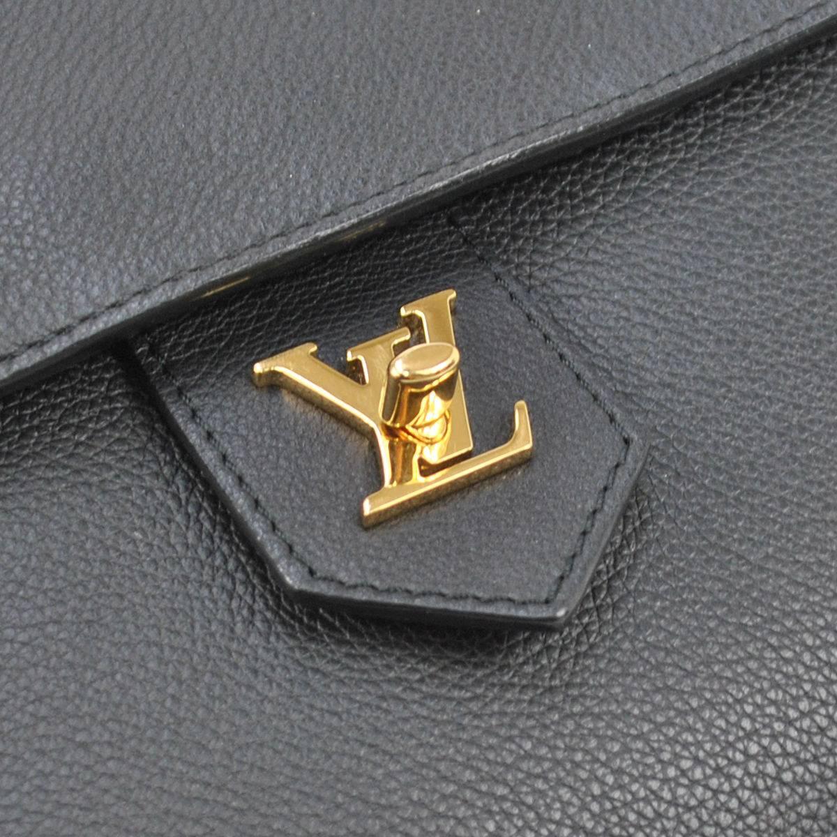 louis vuitton black bag with gold logo