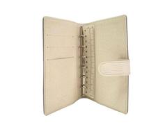 Louis Vuitton Ivory Men's Women's Leather Travel Agenda Planner Notebook Cover