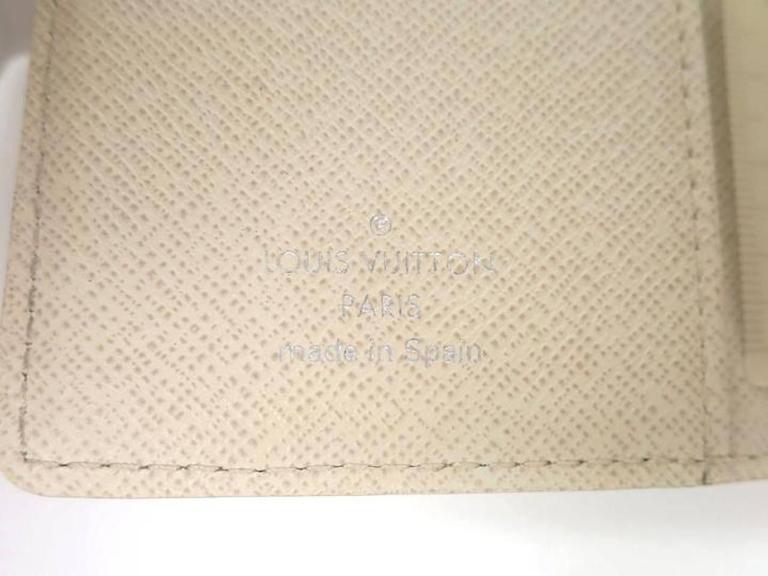 Louis Vuitton Ivory Men&#39;s Women&#39;s Leather Travel Agenda Planner Notebook Cover at 1stdibs