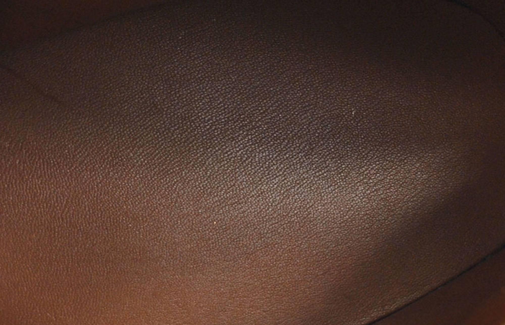 Hermes Rare Vintage Cognac Leather Bottom Flap Top Handle Satchel Bag 2