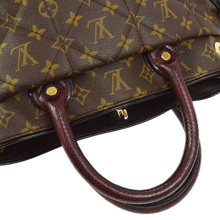 Louis Vuitton Rare Ltd. Edition Monogram Snake Ostrich Travel Shoulder Tote Bag at 1stdibs