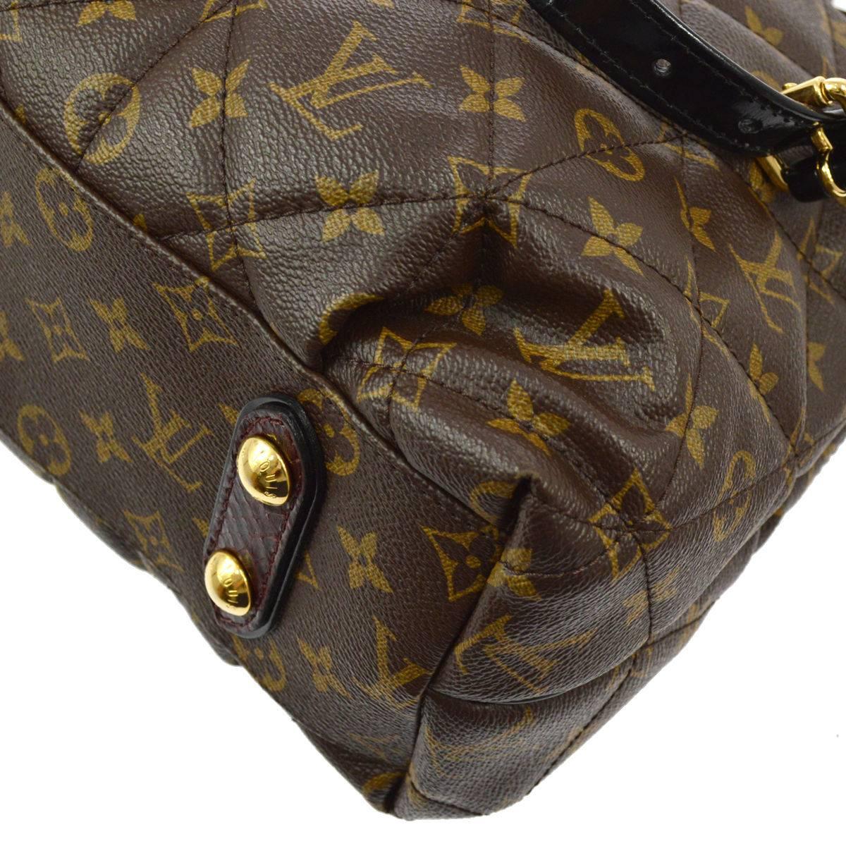 Black Louis Vuitton Rare Ltd. Edition Monogram Snake Ostrich Travel Shoulder Tote Bag