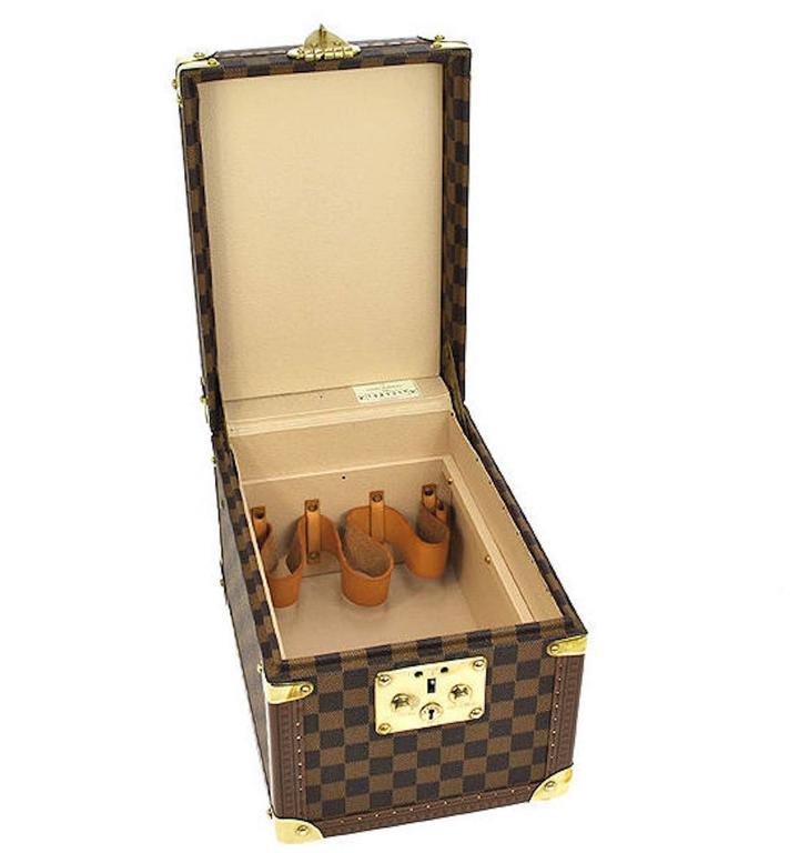 Louis Vuitton Monogram Men&#39;s Women&#39;s Vanity Travel Storage Case Top Handle Trunk For Sale at 1stdibs