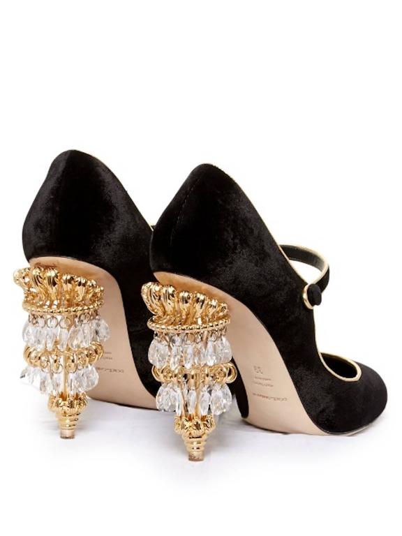 Dolce and Gabbana NEW and SOLD OUT Runway Black Heels in Box at 1stDibs
