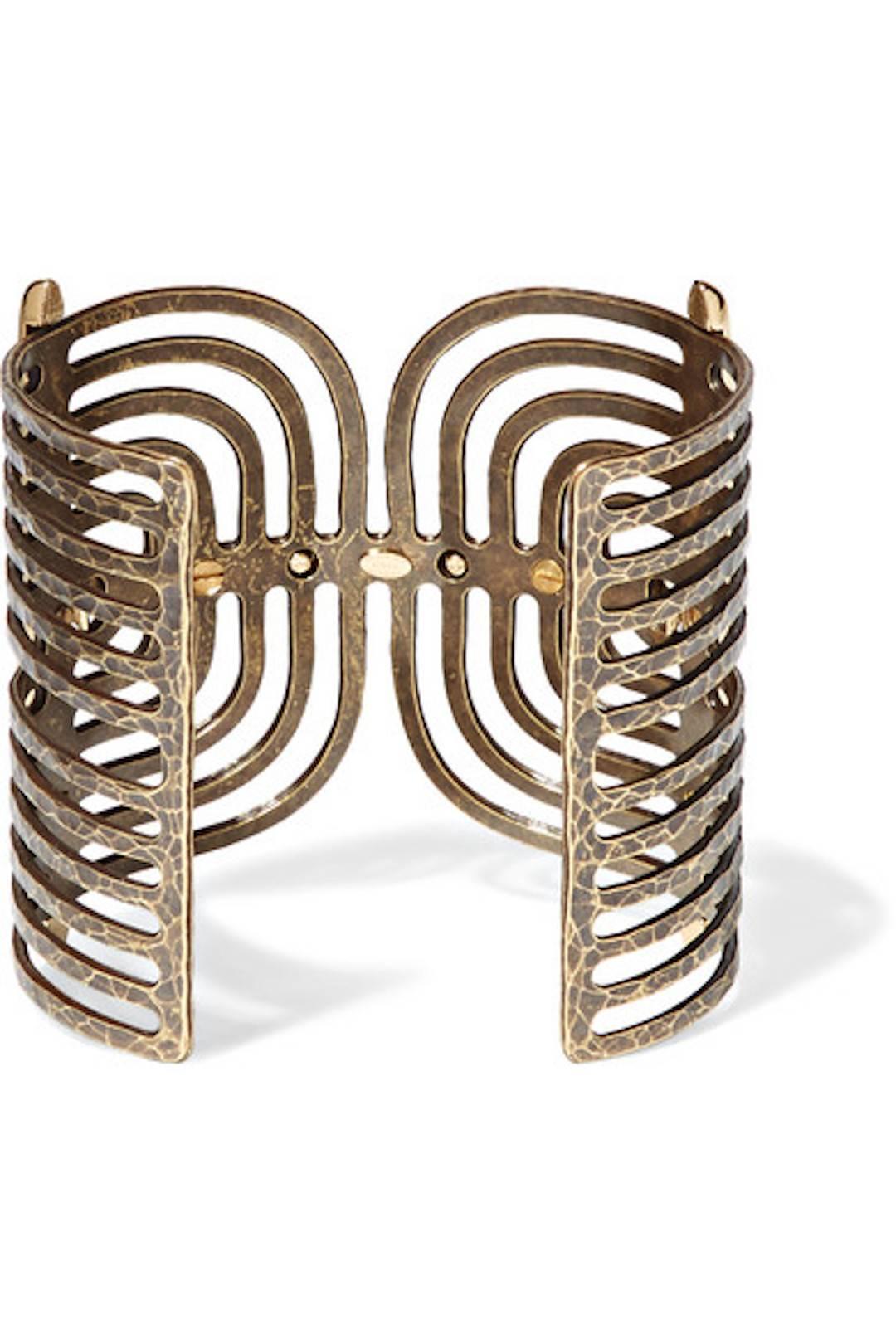 Lanvin NEW & SOLD OUT Brass Cage Cuff Bracelet in Box 1