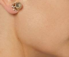 Givenchy NEW & SOLD OUT Gold Crystal Stud Evening Earrings in Box