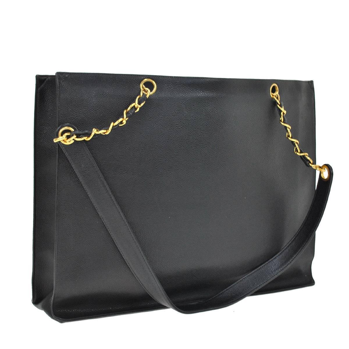 chanel caviar shopper tote
