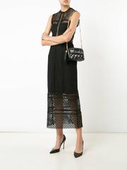 Chanel Black Crocodile Gold Evening Camera Shoulder Bag