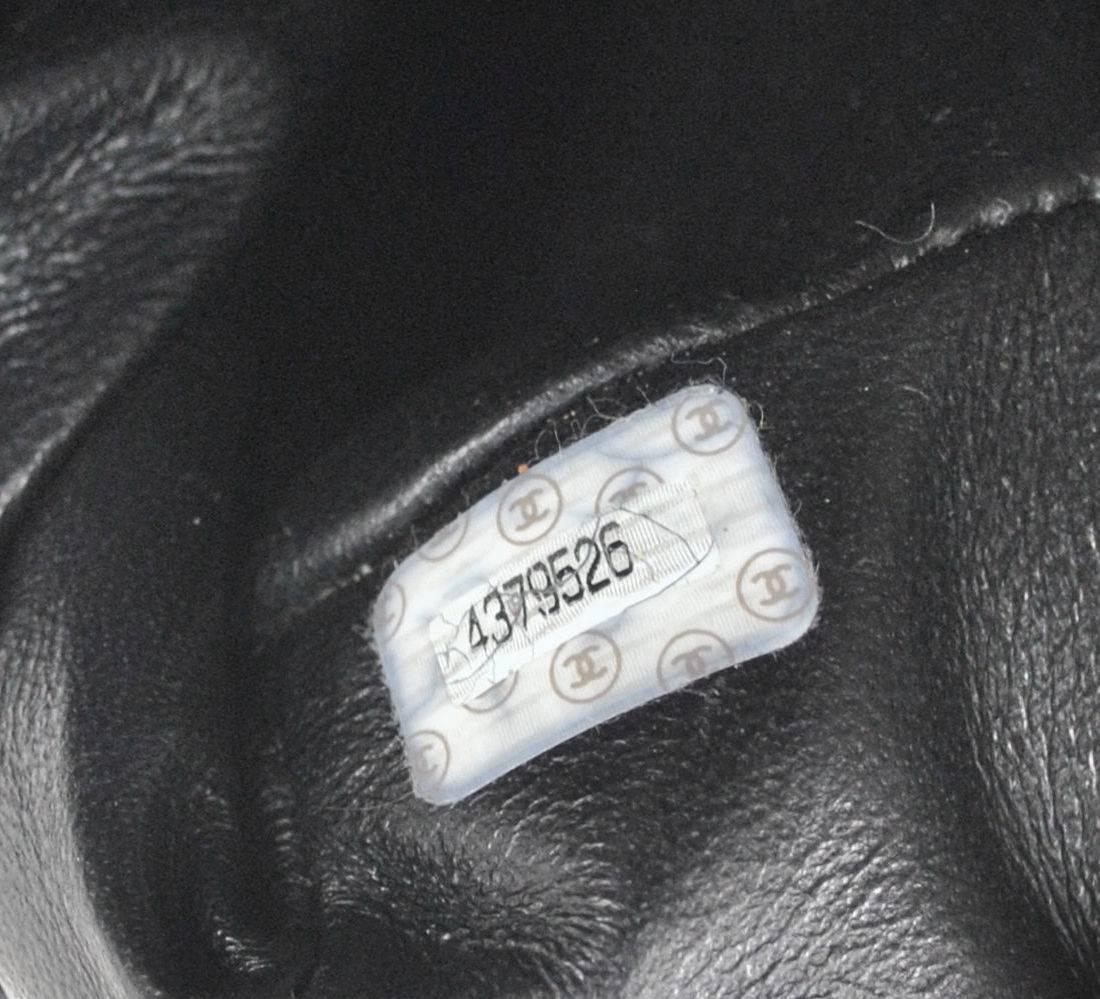 Chanel Black Caviar Leather Turnlock Evening Top Handle Shoulder Bag 1