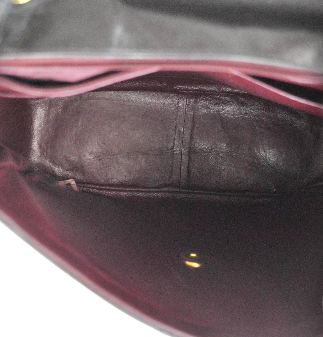 Chanel Black Lambskin Leather Turnlock Shoulder Evening Flap Bag 2