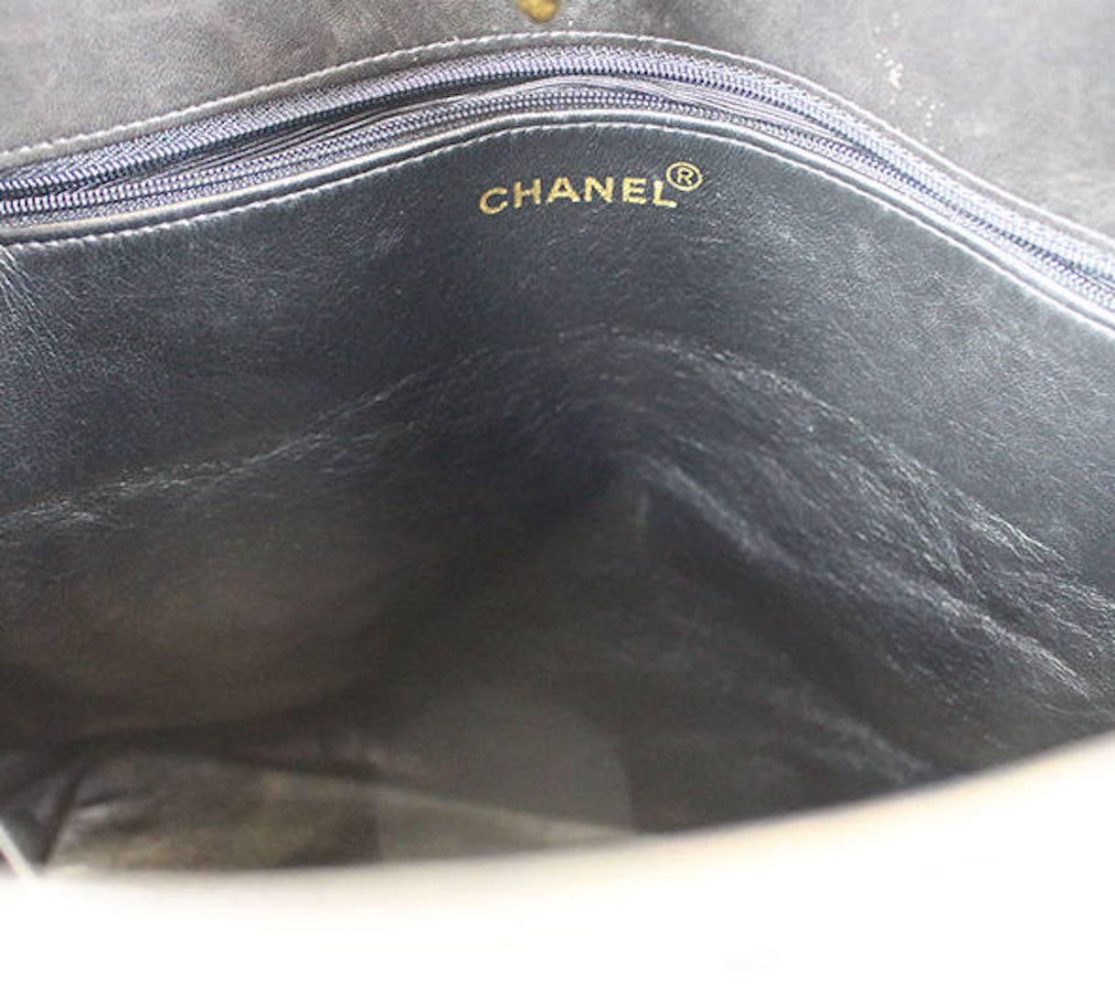 Chanel Black Lambskin Leather Gold Shopper Shoulder Carryall Tote Bag in Box 6