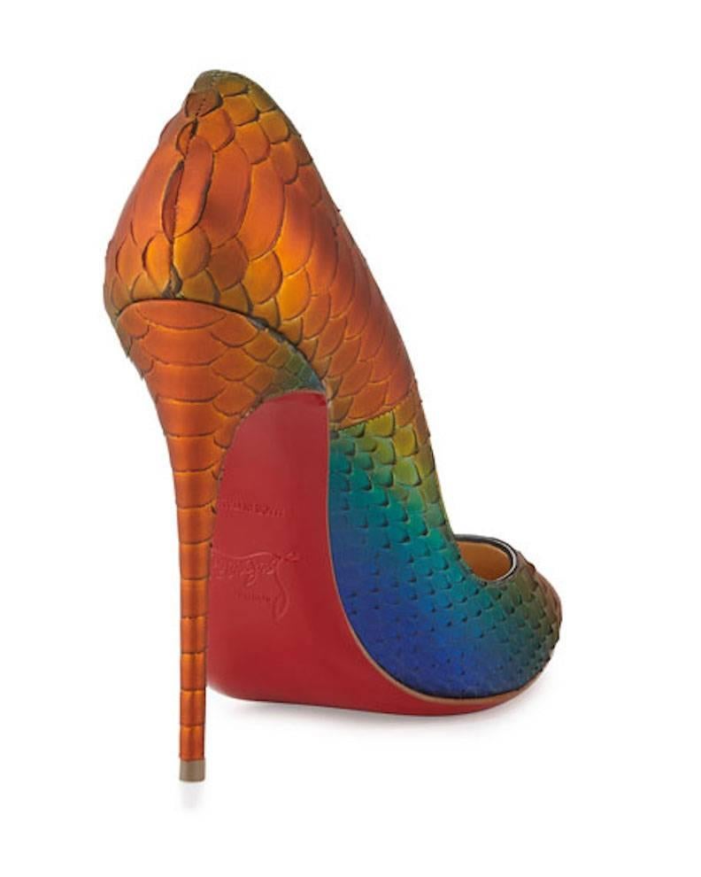 Christian Louboutin New & Sold Out Python So Kate Heels Pumps in Box 1