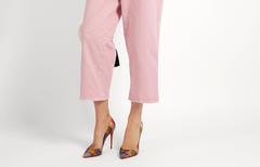 Christian Louboutin New Rainbow Stripe Canvas Pigalle High Heels Pumps in Box