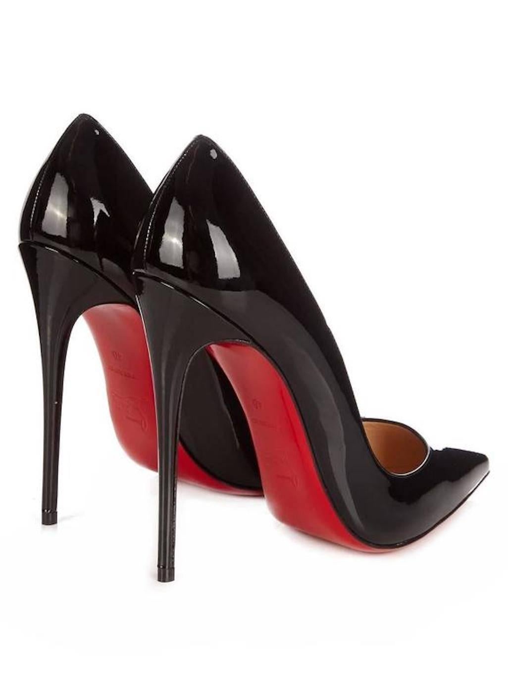 Christian Louboutin New Sold Out Black Patent Leather So Kate Pumps Heels in Box 1