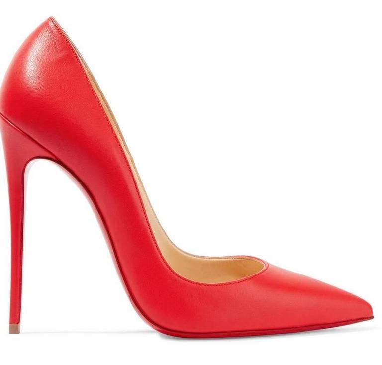 Christian Louboutin New Lipstick Red Leather So Kate High Heels Pumps in Box at 1stdibs