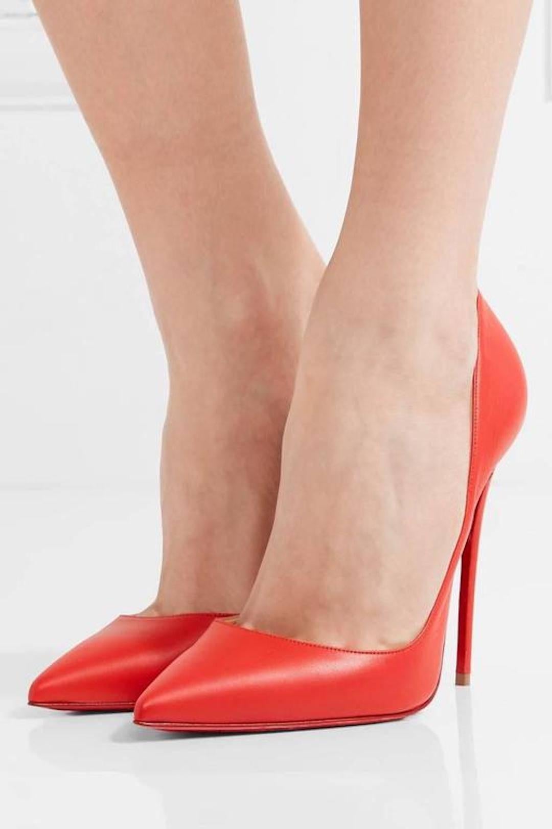 
Christian Louboutin New Red Leather So Kate High Heels Pumps in Box 
 
Size IT 41
Leather 
Slip on  
Made in Italy 
Heel height 5