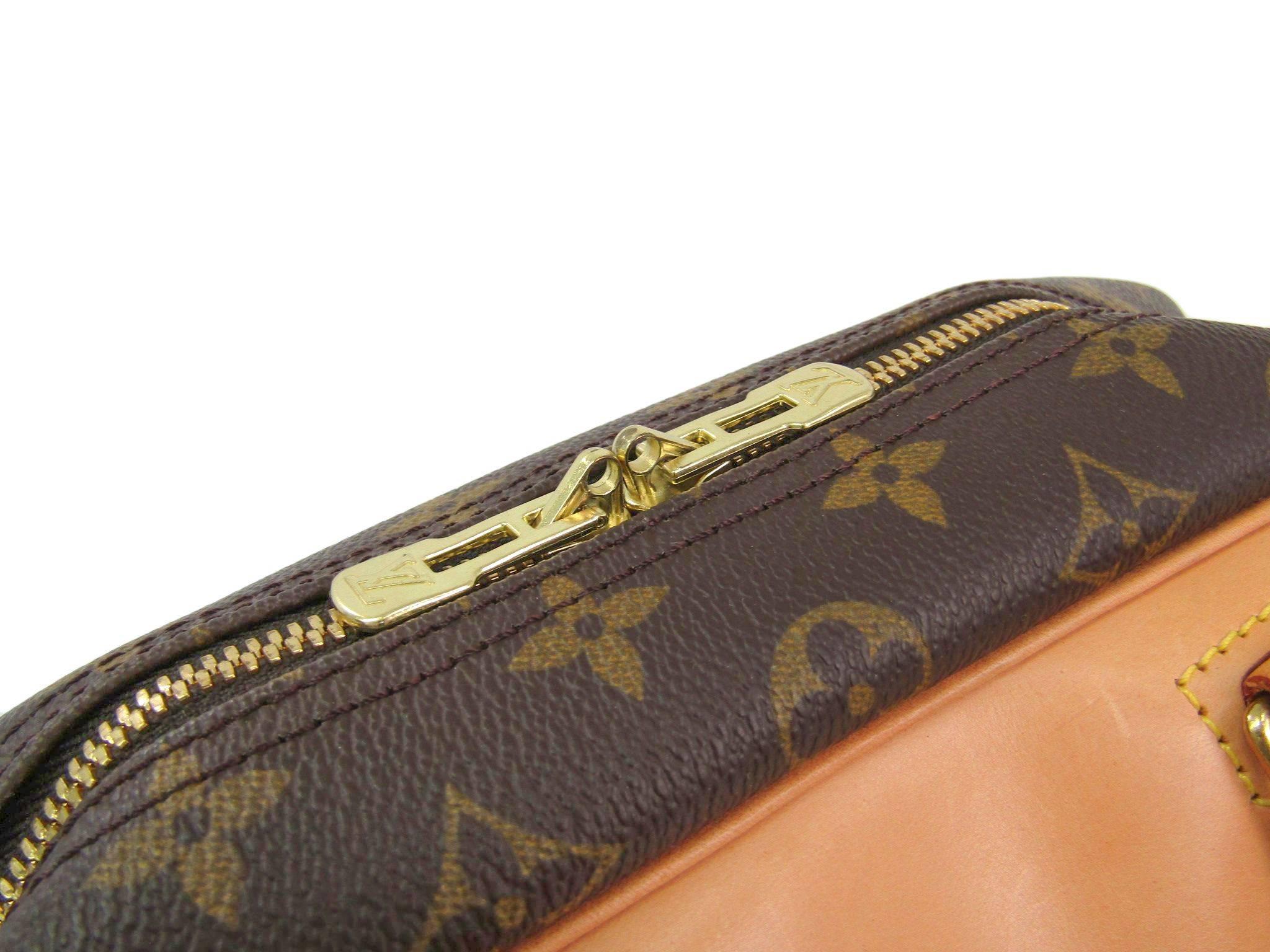 Brown  Louis Vuitton Monogram Men's Women's Carryall Travel Top Handle Satchel Bag