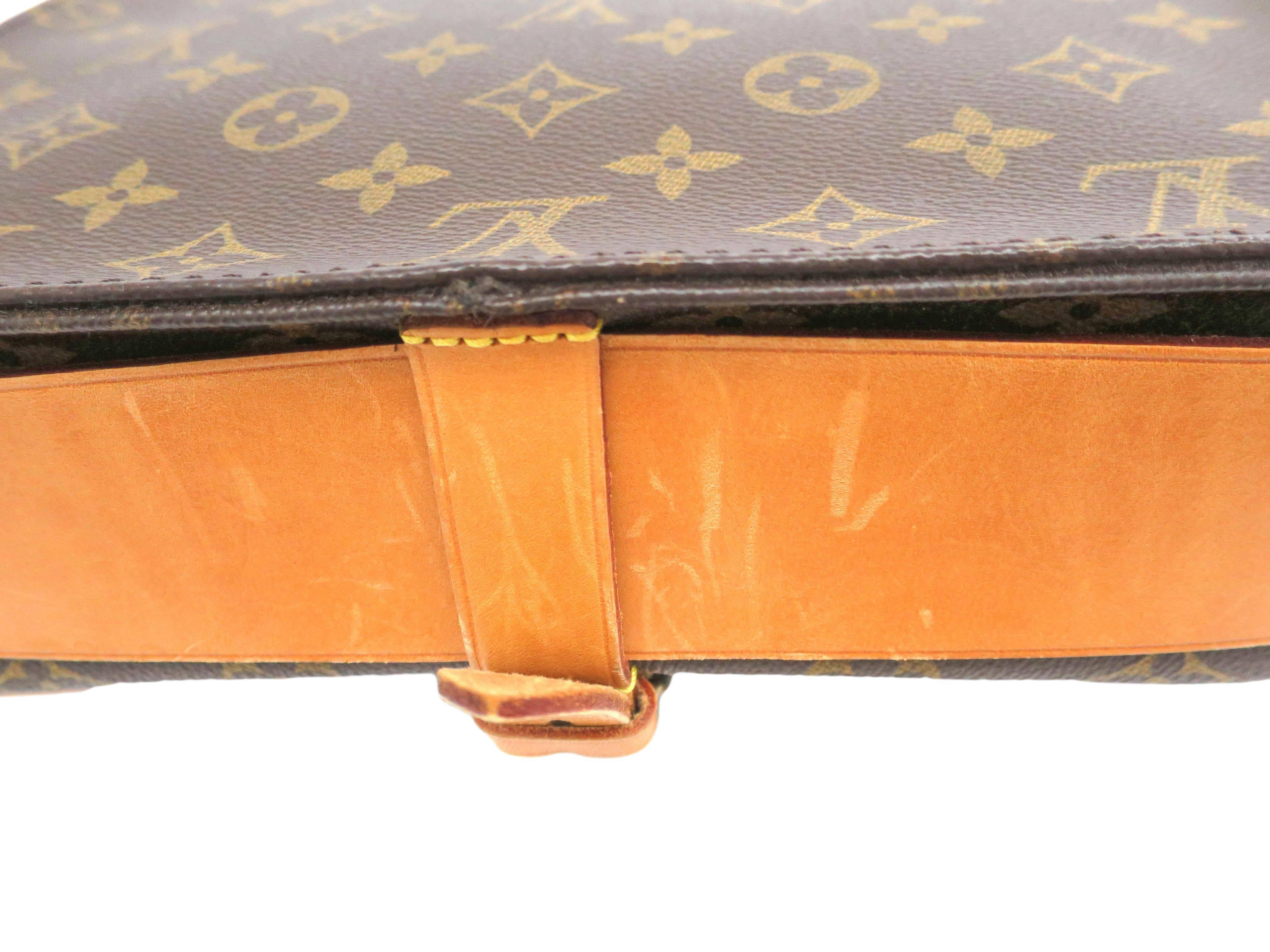 Louis Vuitton Monogram Crossbody Messenger Style Belt Flap Shoulder Bag 1