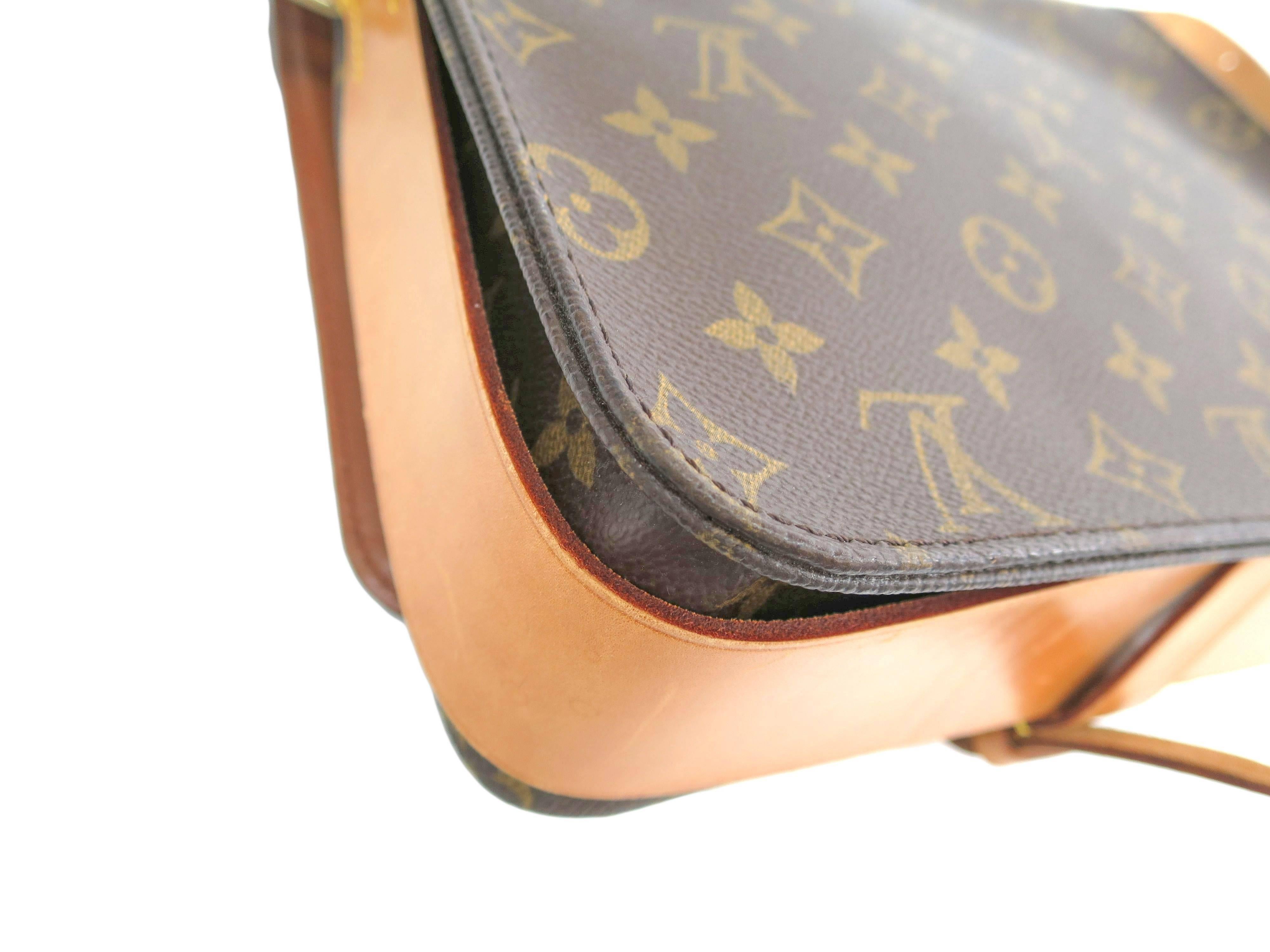 Louis Vuitton Monogram Crossbody Messenger Style Belt Flap Shoulder Bag 2