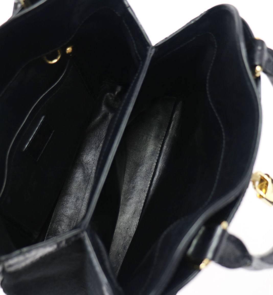 Louis Vuitton Limited Edition Black Top Handle Satchel Evening Bag 2