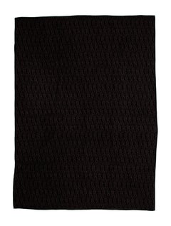 Saint Laurent New Black Brown Cashmere Men's Wool Couch Chair Throw Blanket