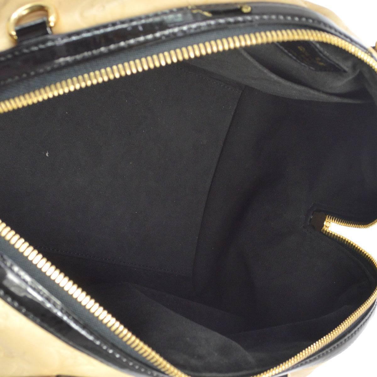 Louis Vuitton Limited Edition Nude Black Mono Top Handle Satchel Shoulder Bag 4