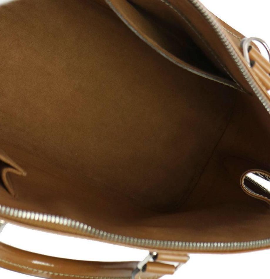 Louis Vuitton Cognac Leather Evening Top Handle Satchel Bag 1