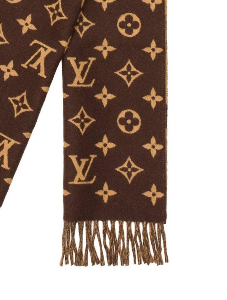 Supreme Louis Vuitton NEW Monogram Cashmere Wool Men&#39;s Scarf Stole Ascot in Box at 1stdibs