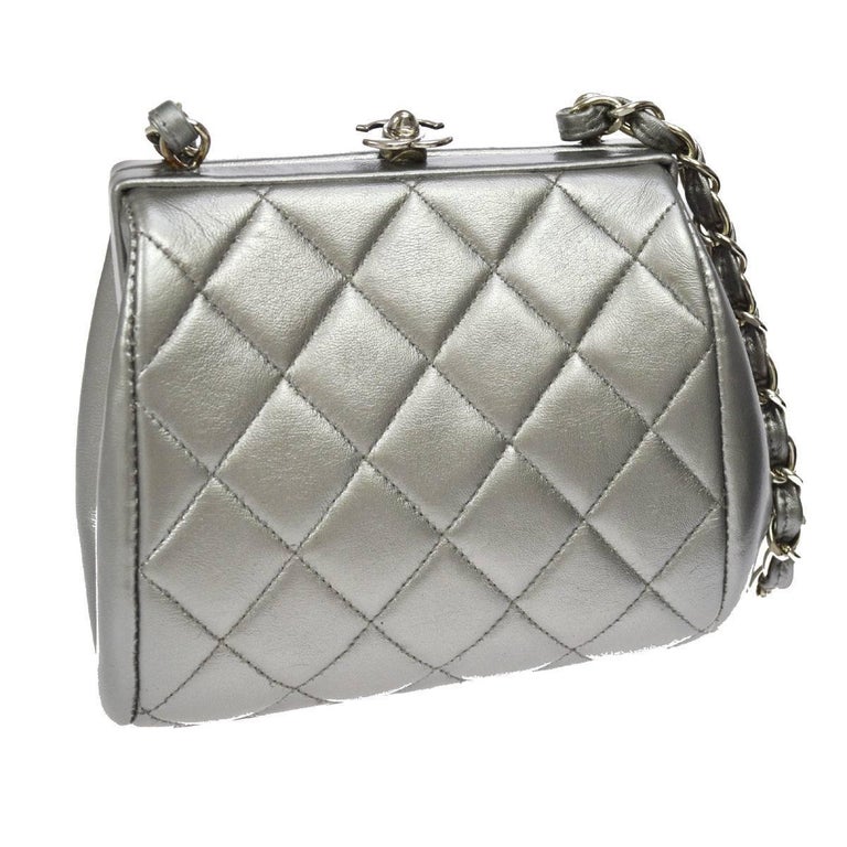 silver evening bag