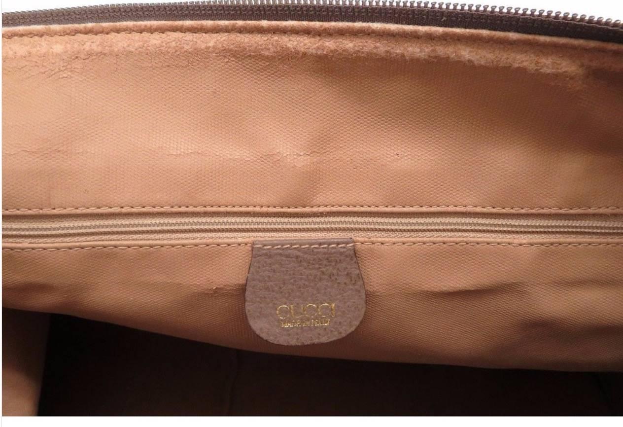 Gucci Monogram GG Supreme Men's Travel Carryall Duffel Tote Shoulder Bag 2