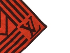 Louis Vuitton Wool Cashmere Logo Men's Home Decor Couch Chair Throw Blanket