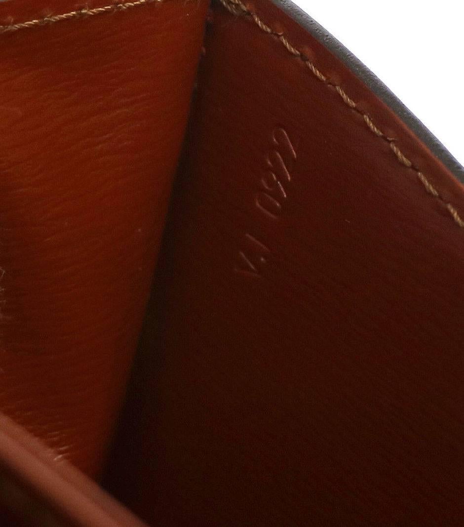 Louis Vuitton Cognac Leather Top Handle Satchel  Evening Shoulder Flap Bag In Excellent Condition In Chicago, IL