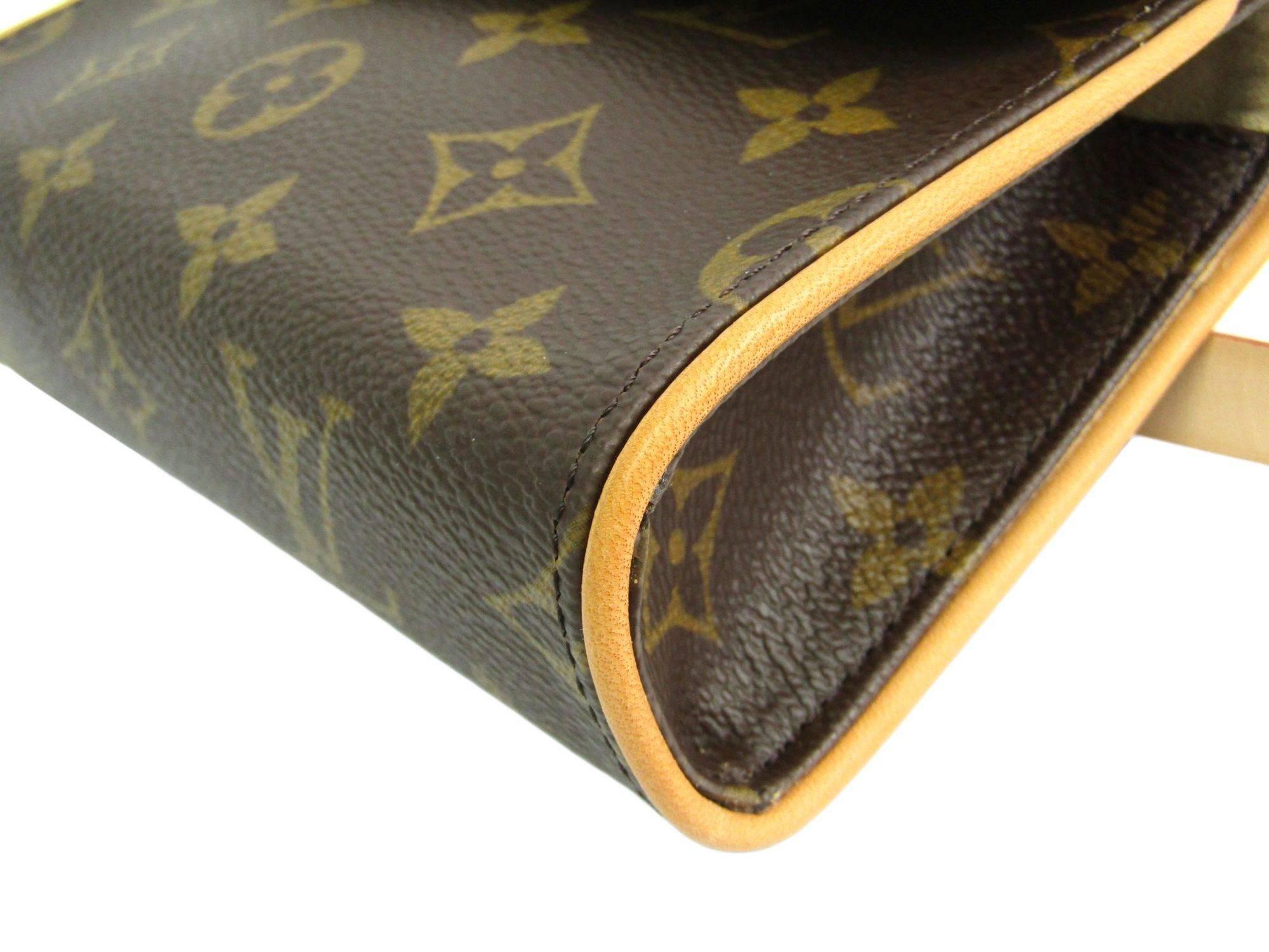 Black Louis Vuitton Monogram Men's Women's Fanny Pack Waist Belt Bag